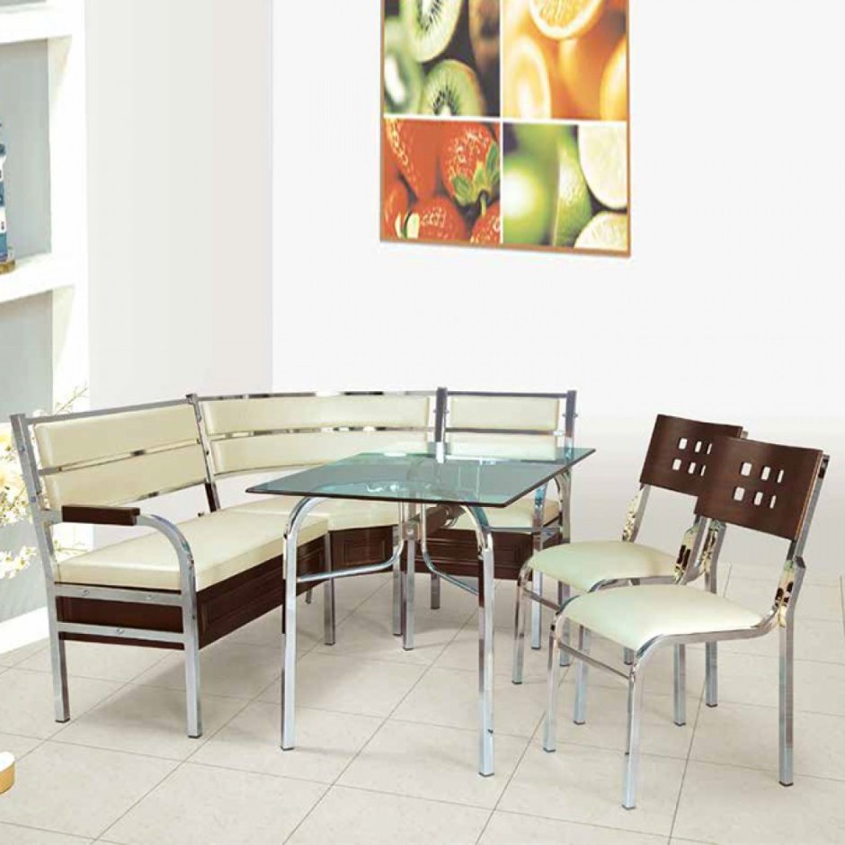 Кухонный уголок из металла