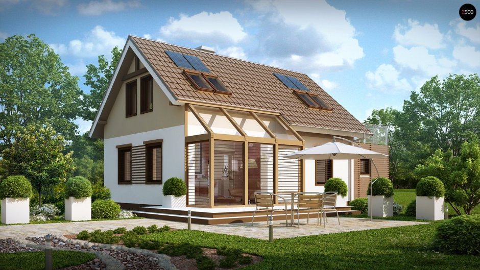 Дом z500 с мансардой