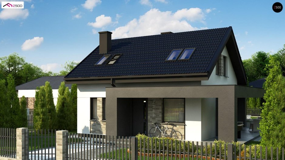 Проект z500 с мансардой