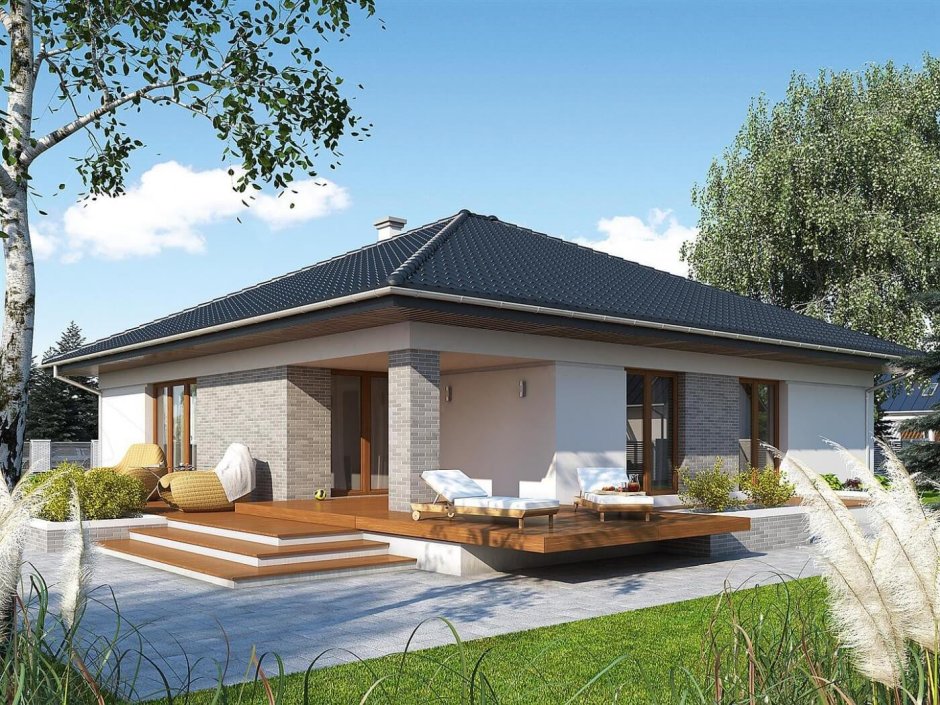 Проект бунгало одноэтажное s-143