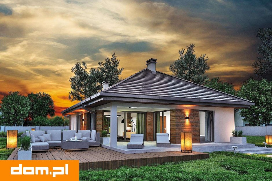 Одноэтажный дом 120 кв