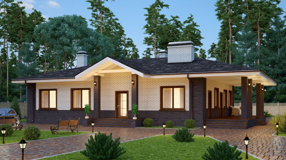 Проект одноэтажного дома s 153