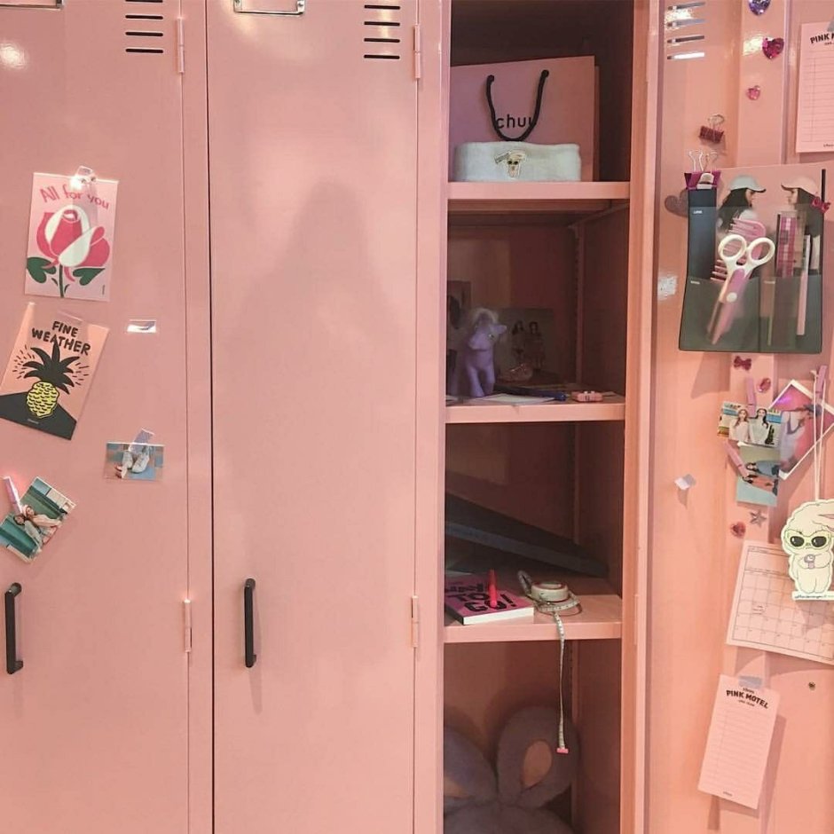 Эстетичный школьный шкафчик