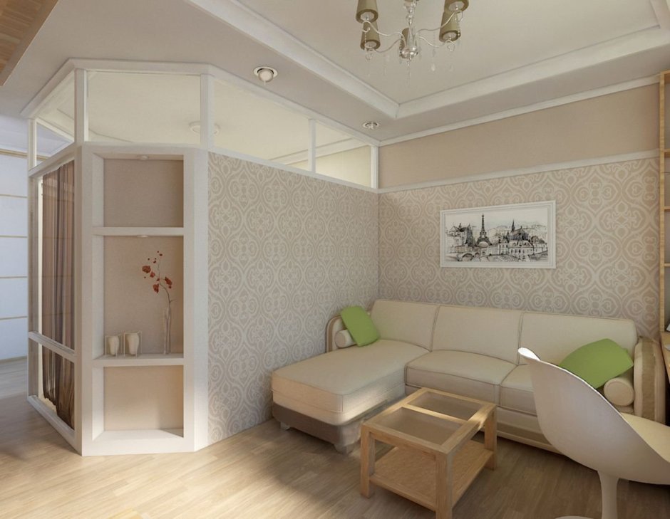 Зонирование однушки для семьи с ребенком