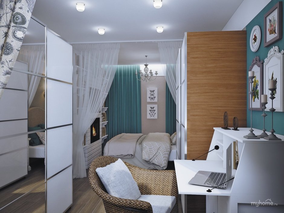 Интерьер однокомнатной хрущевки с ребенком