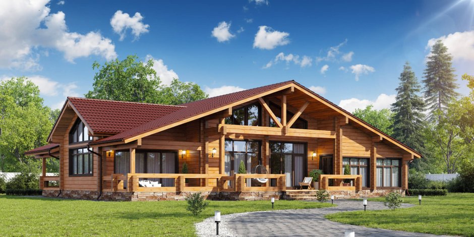 Деревянный дом высокое разрешение