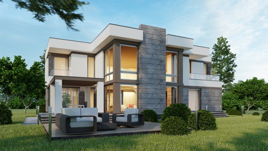 Современные дома из газоблоков проекты