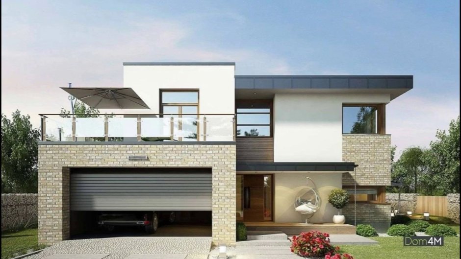Дом в стиле Модерн с гаражом