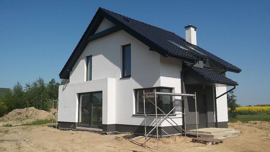 Красивый дом из газобетона