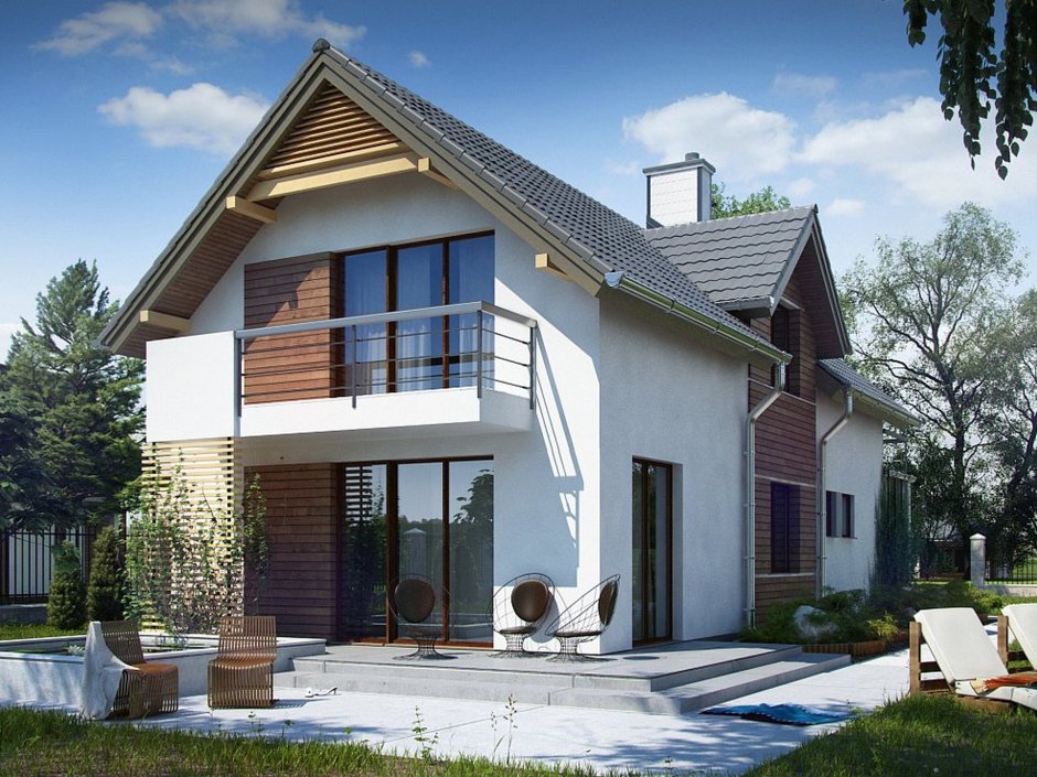 Красивые дома из газобетона