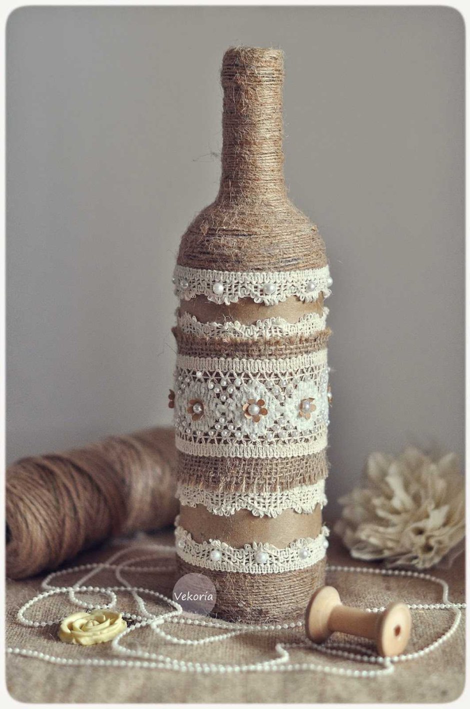 Вазы из шпагата