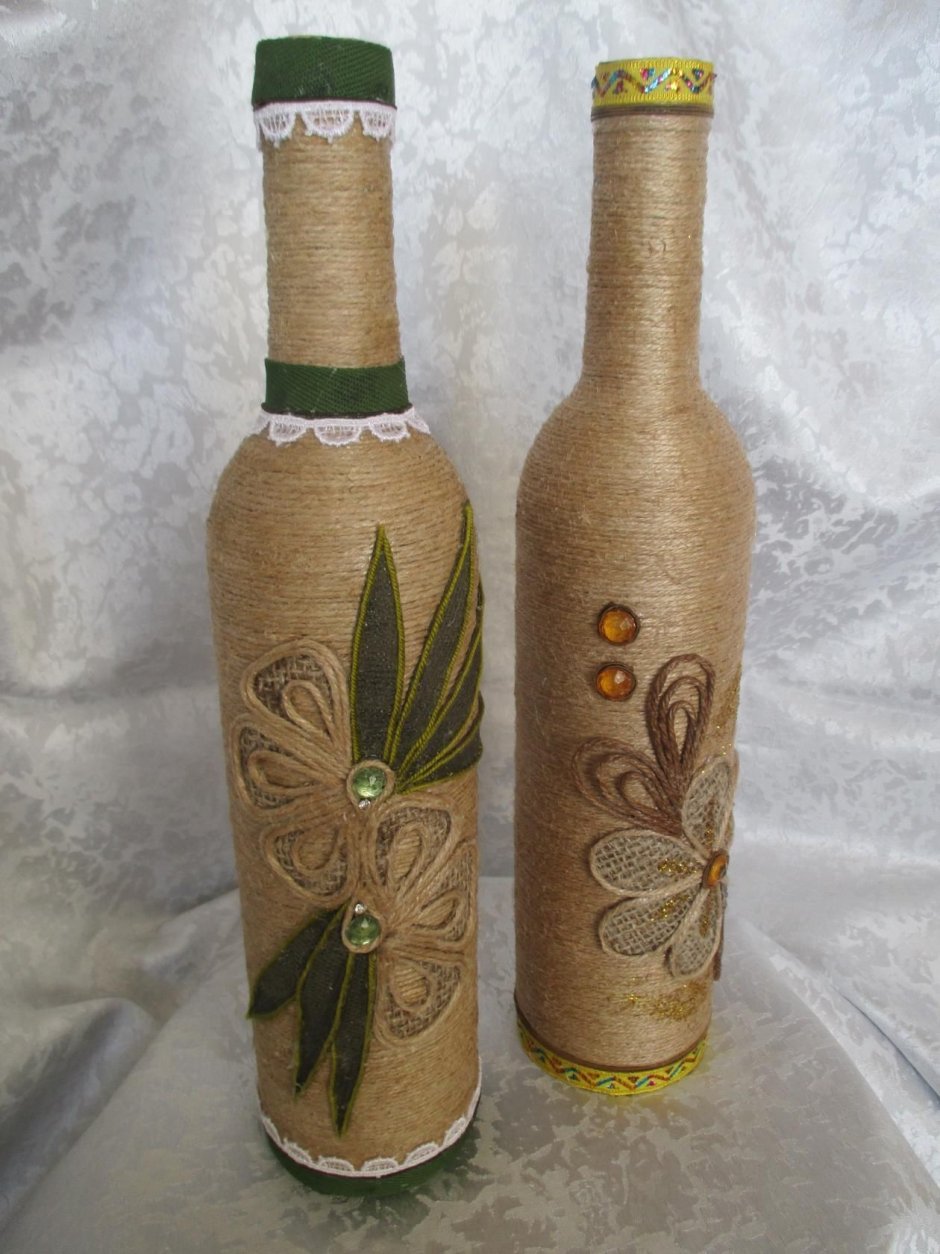 Вазы из джута