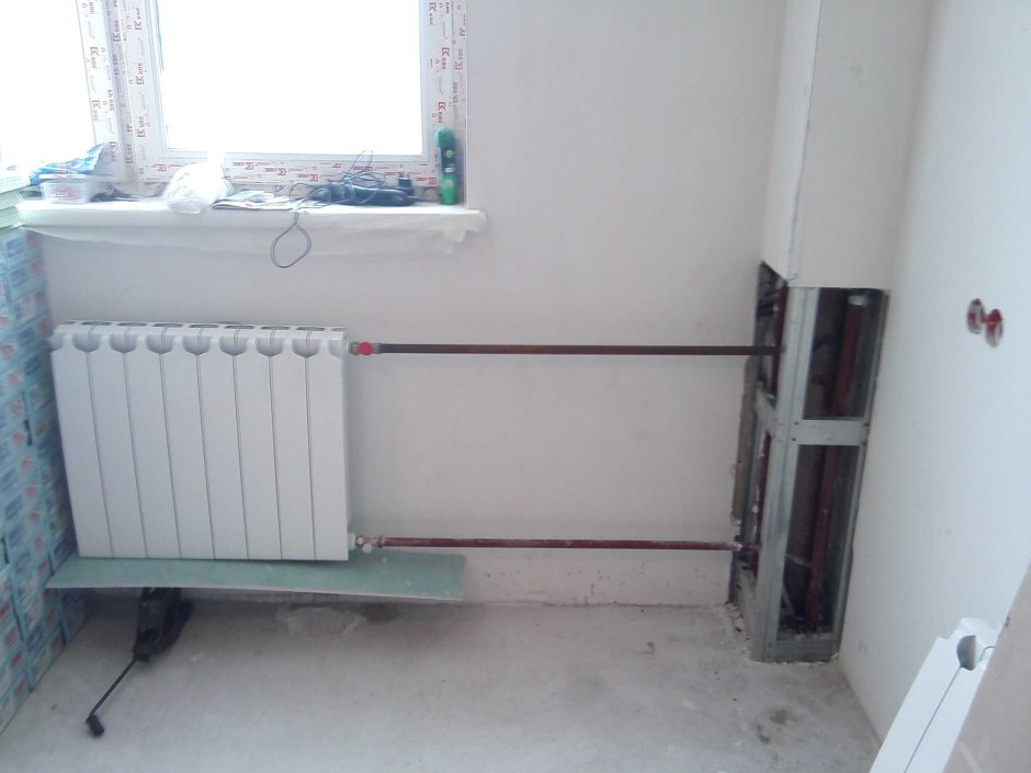 Спрятать трубы отопления