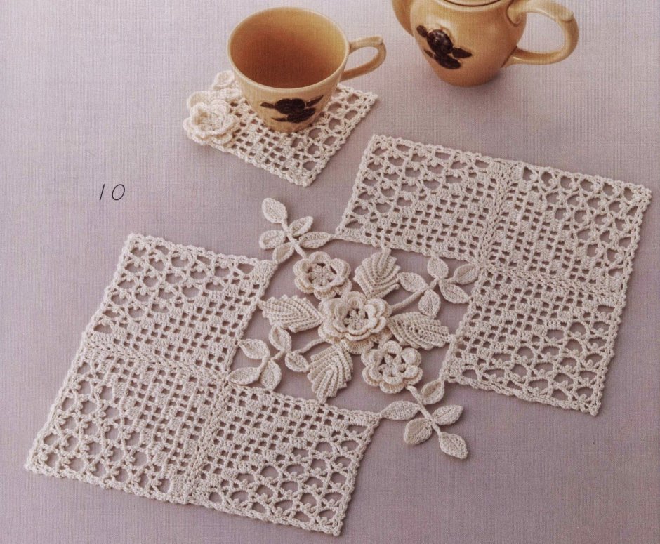 Скатерть квадратная ирландское кружево