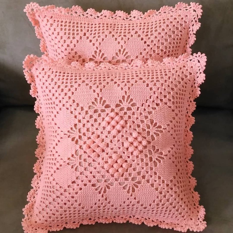 Декоративные наволочки крючком