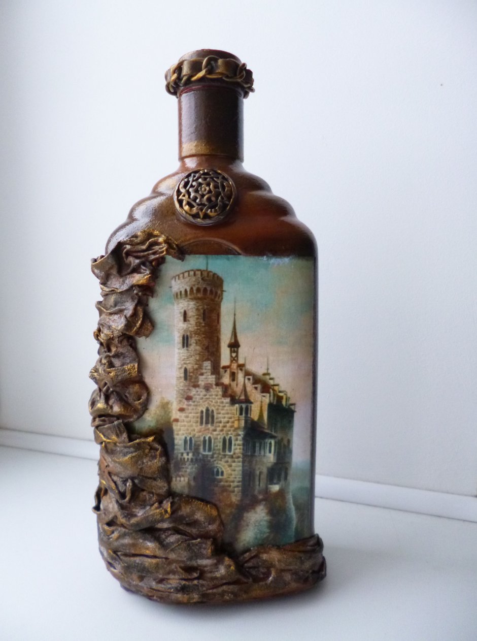 Декупаж бутылок