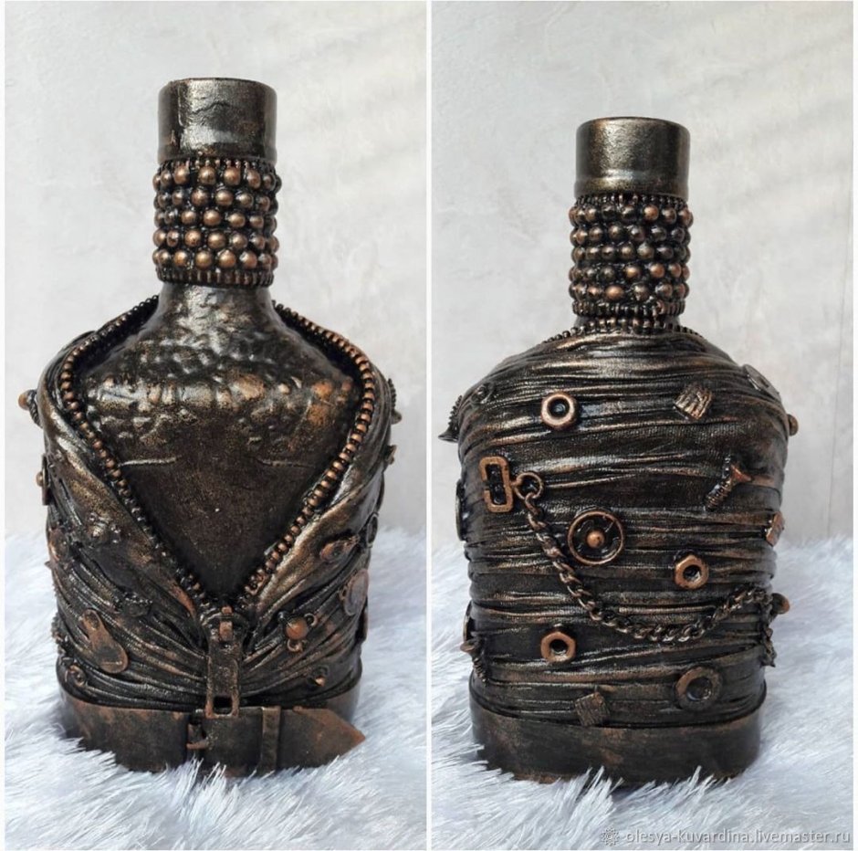 Декор бутылки для мужчины
