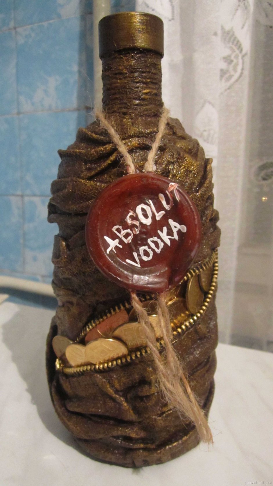 Декор бутылки для мужчины