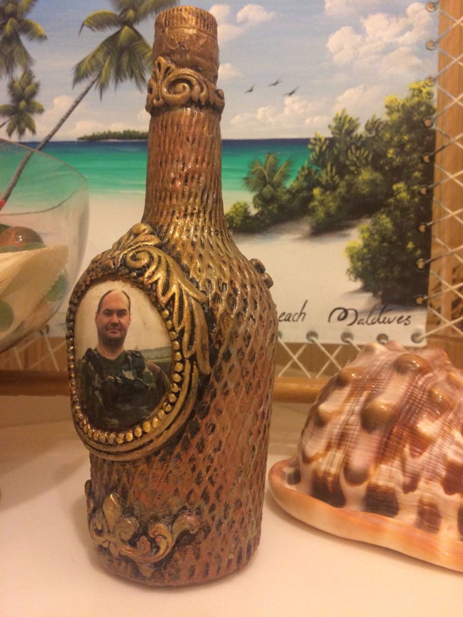 Декупаж бутылок