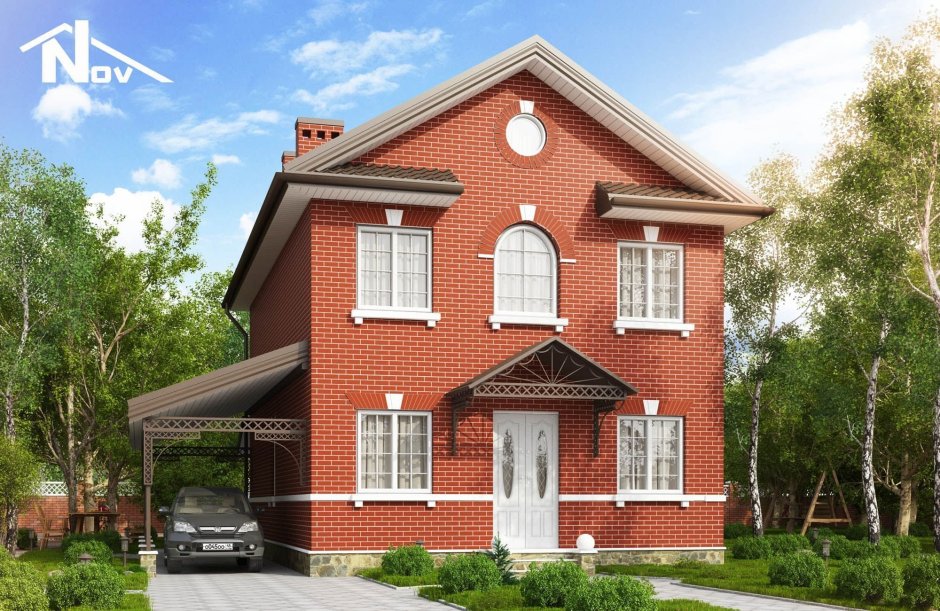 Недорогой кирпичный дом