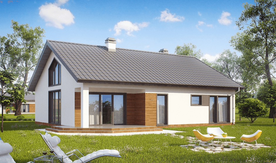 Z500 проекты одноэтажных с террасой