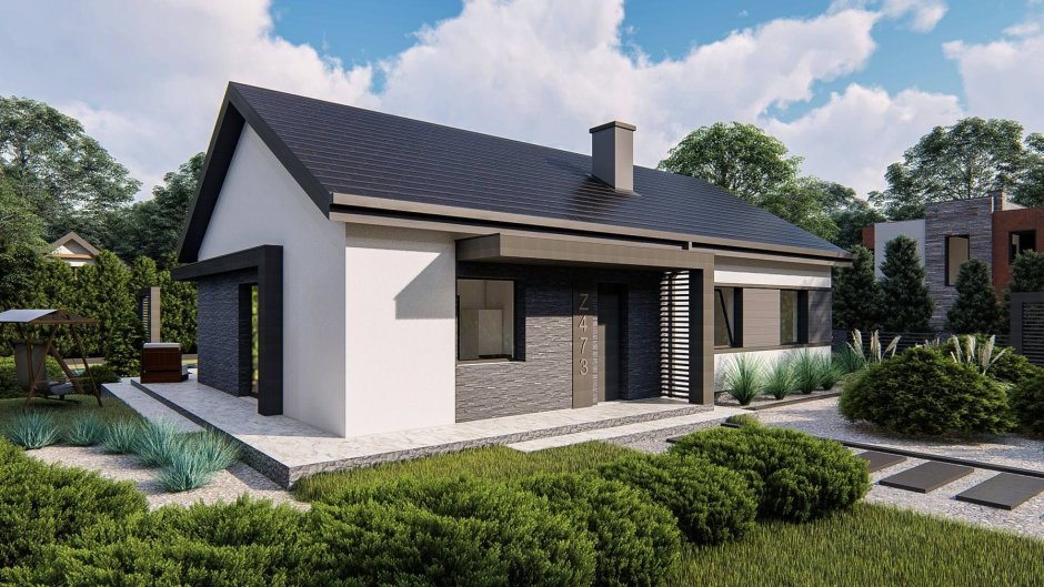 Одноэтажный дом z500 проекты домов