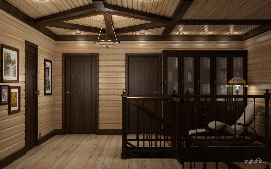 Тиккурила имитация бруса в интерьере