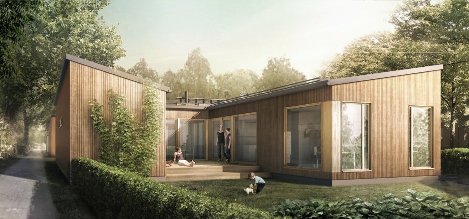 П образный дом