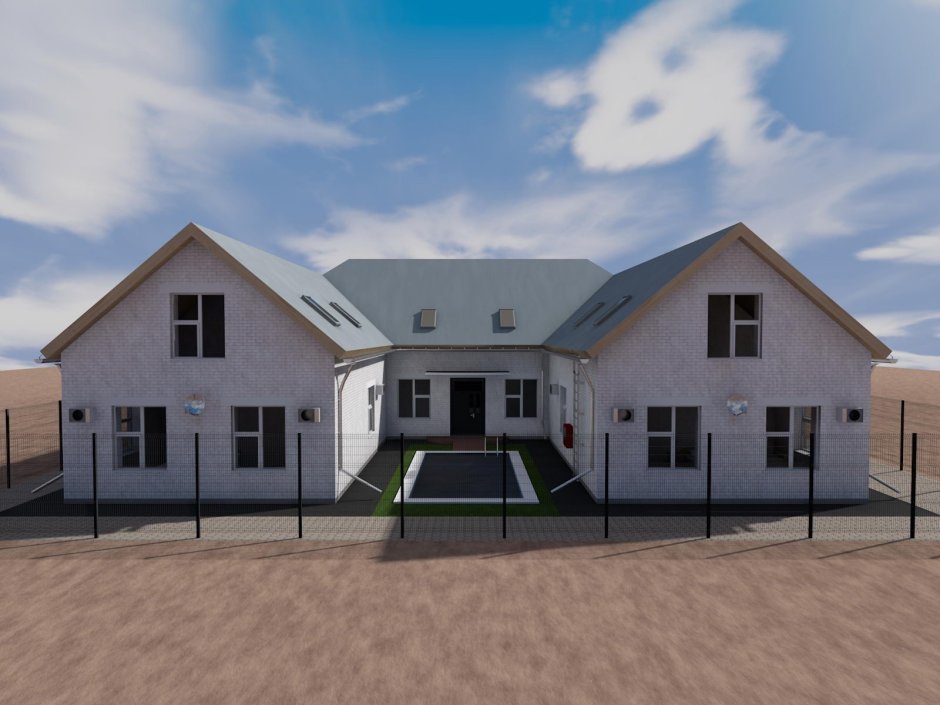 Дом п образный одноэтажный