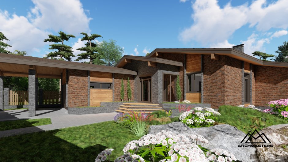 Дом г образной формы