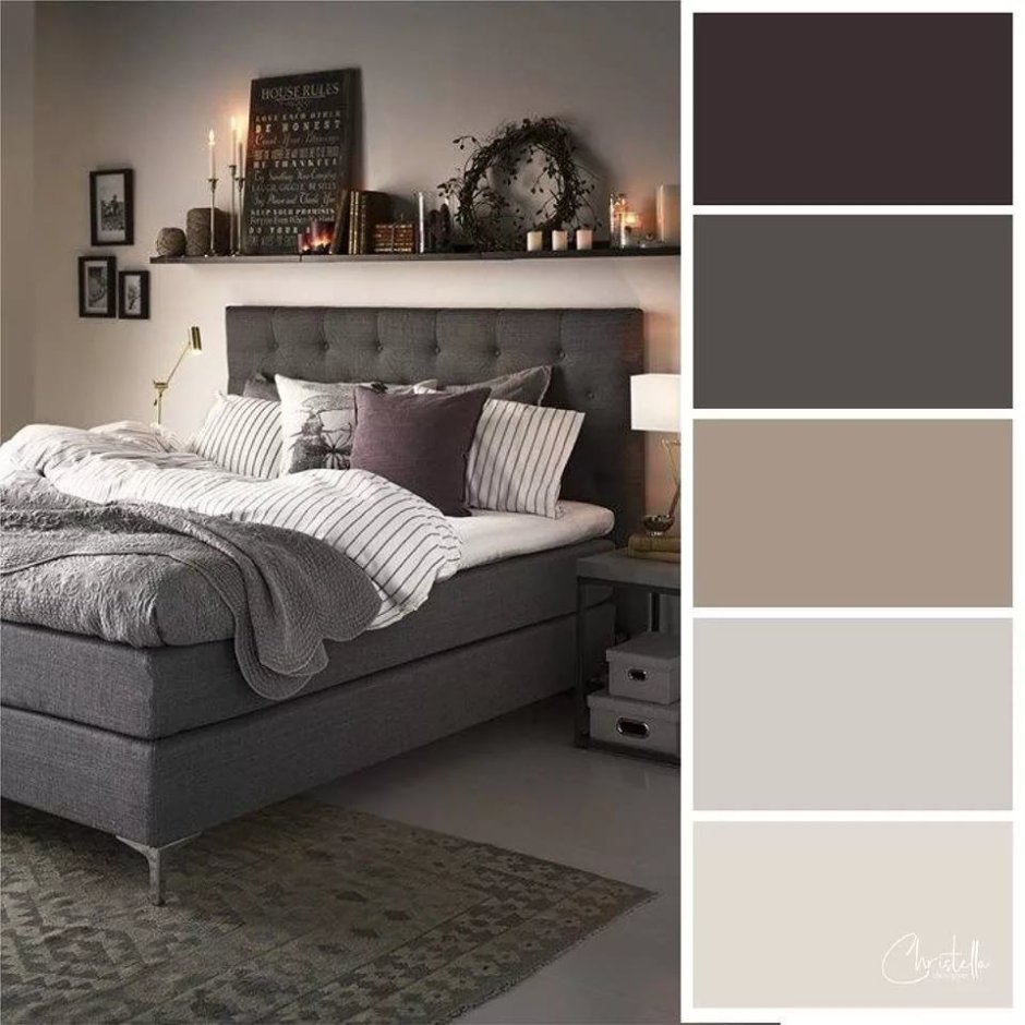 Цветовая палитра для интерьера спальни