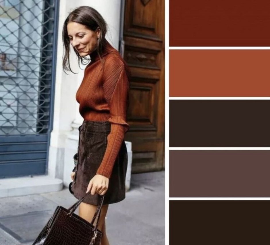 Сочетание цветов с коричневым