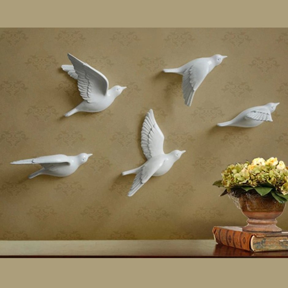 Объемные птицы на стену