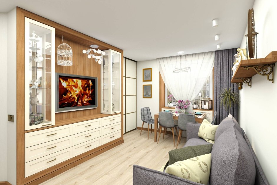 Перепланировка в однокомнатной хрущевке