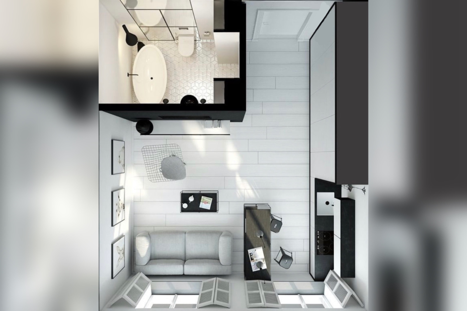 Интерьер хрущёвки 2 комнаты