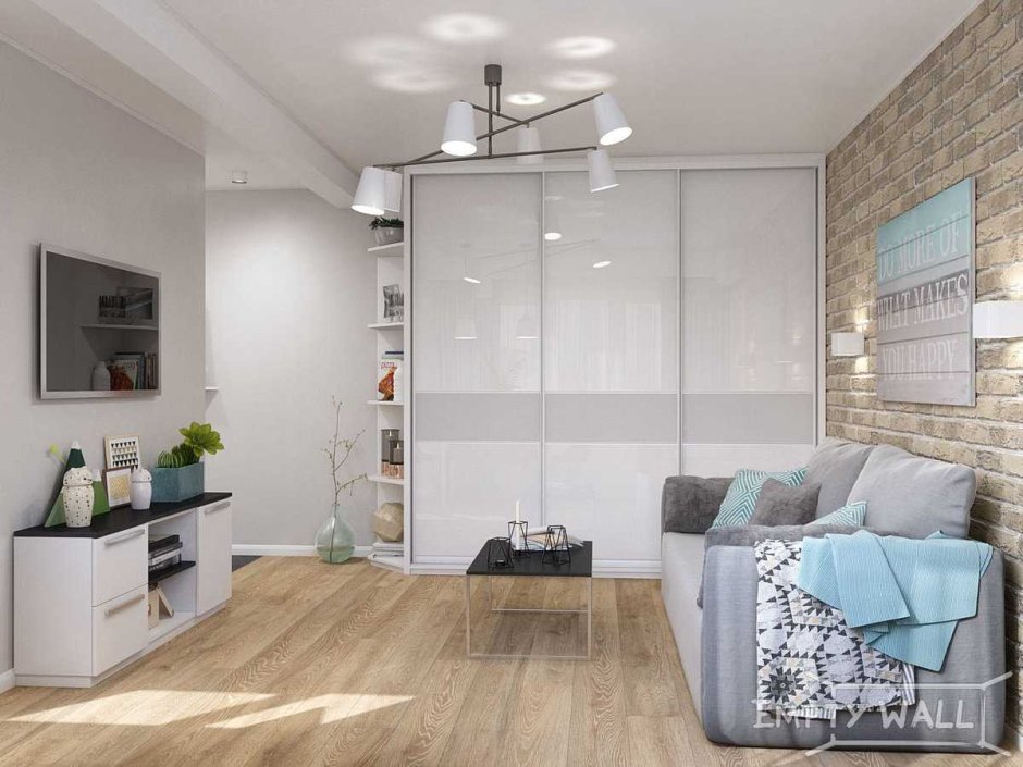 Дизайн однокомнатной квартиры 30 кв.м без перепланировки