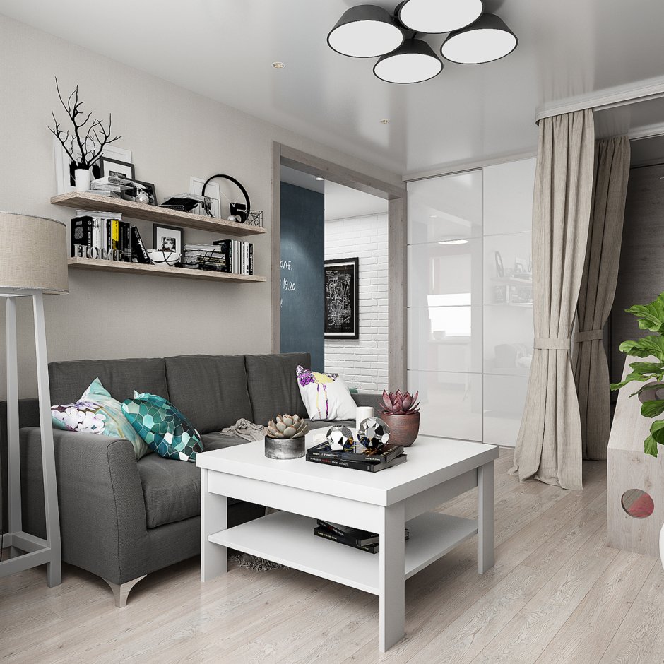 Двухкомнатная хрущевка перепланировка в студию