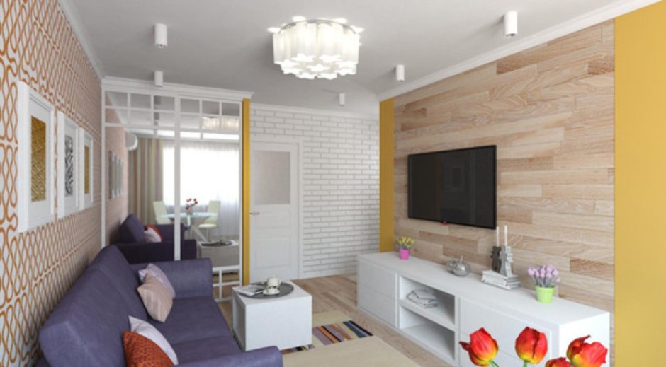 Дизайн однокомнатной квартиры хрущевки