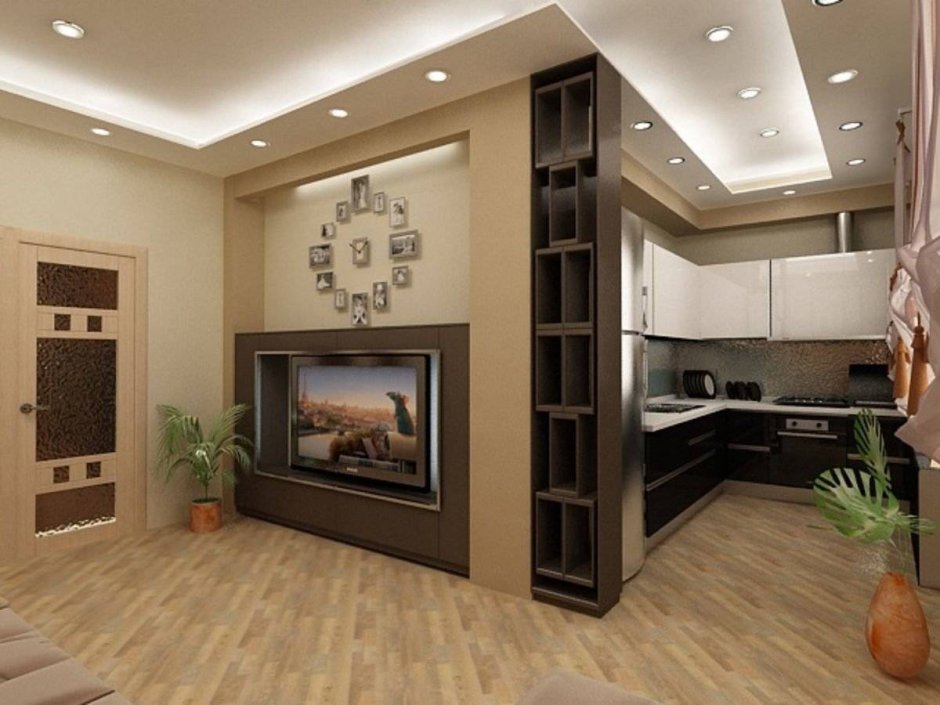 Соединить кухню с гостиной