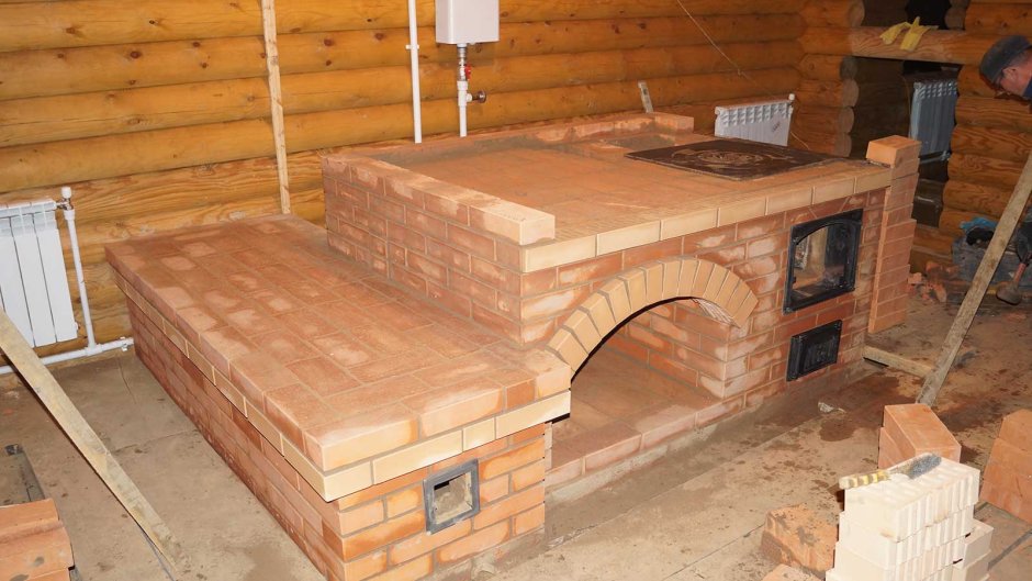 Русская печь с лежанкой под ключ