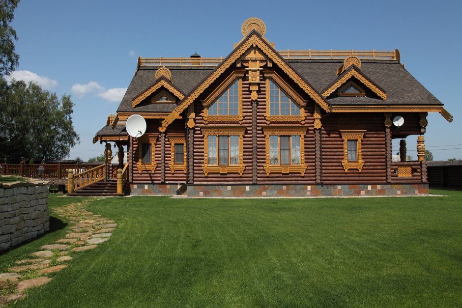 Комбинированный дом с террасой