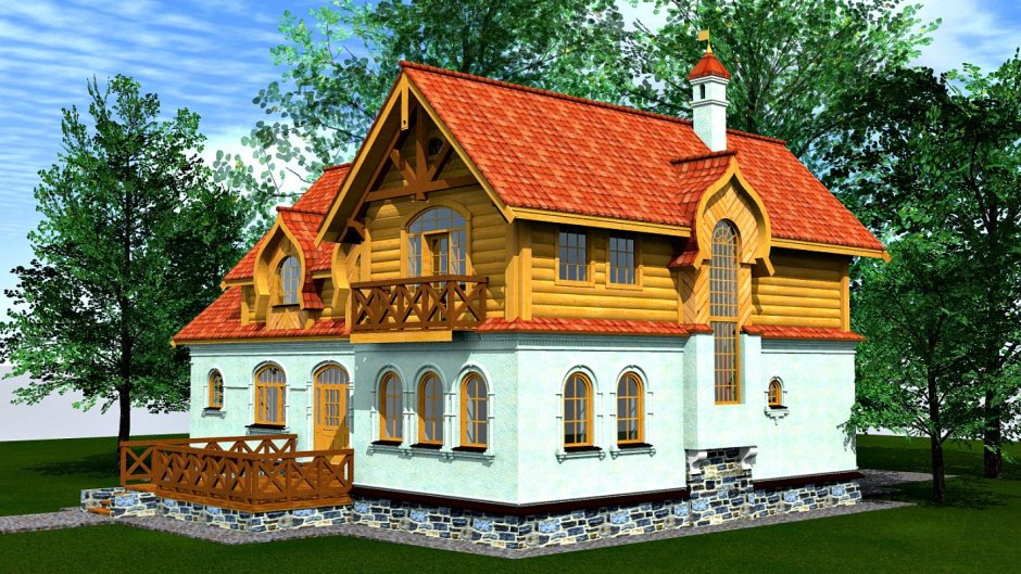 Терем клееный брус