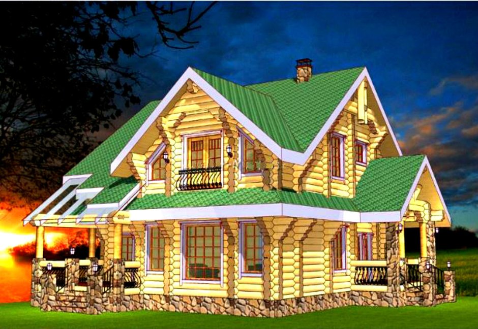 Деревянная терраса к дому