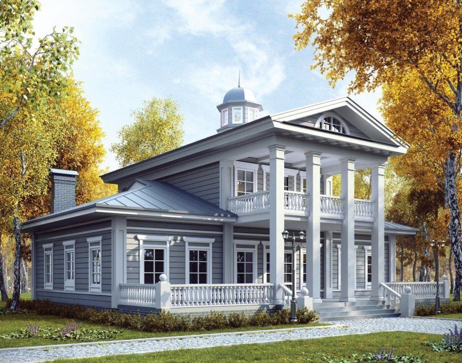 Каркасное домостроение в стиле Шале