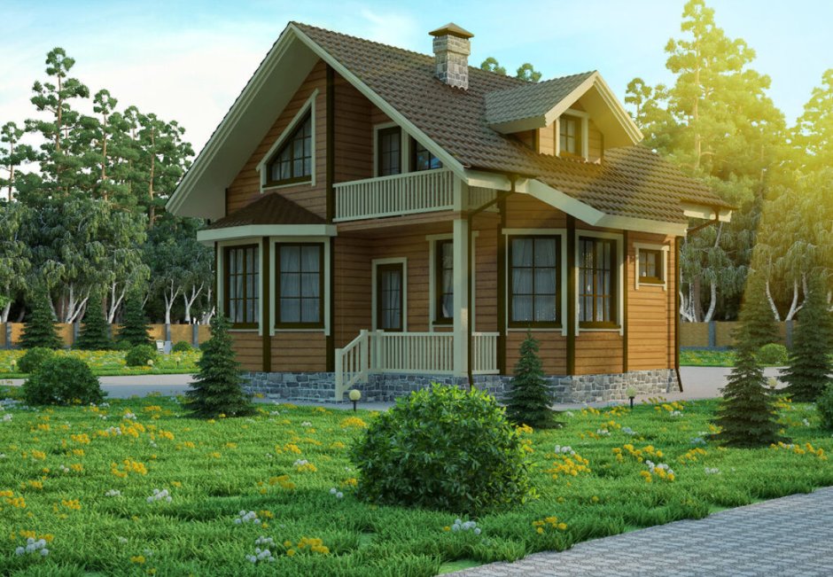 Альпийский домик Шале 70кв