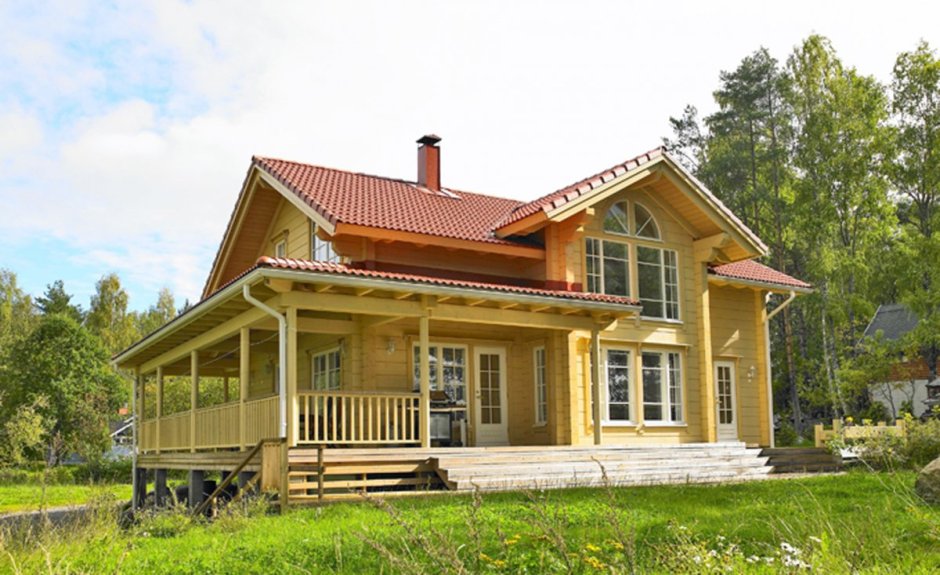 Интерьер бревенчатого дома Берендеево царство