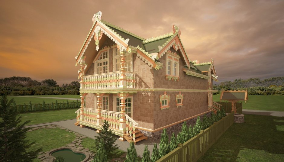 Деревянный дом в финском стиле