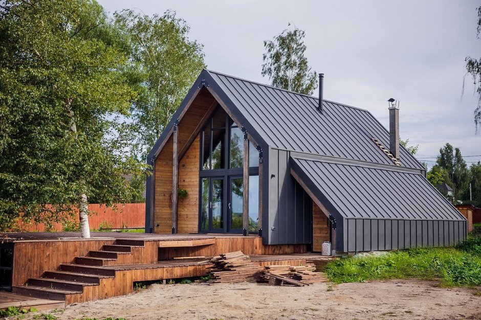 Хонка дом в стиле русской усадьбы