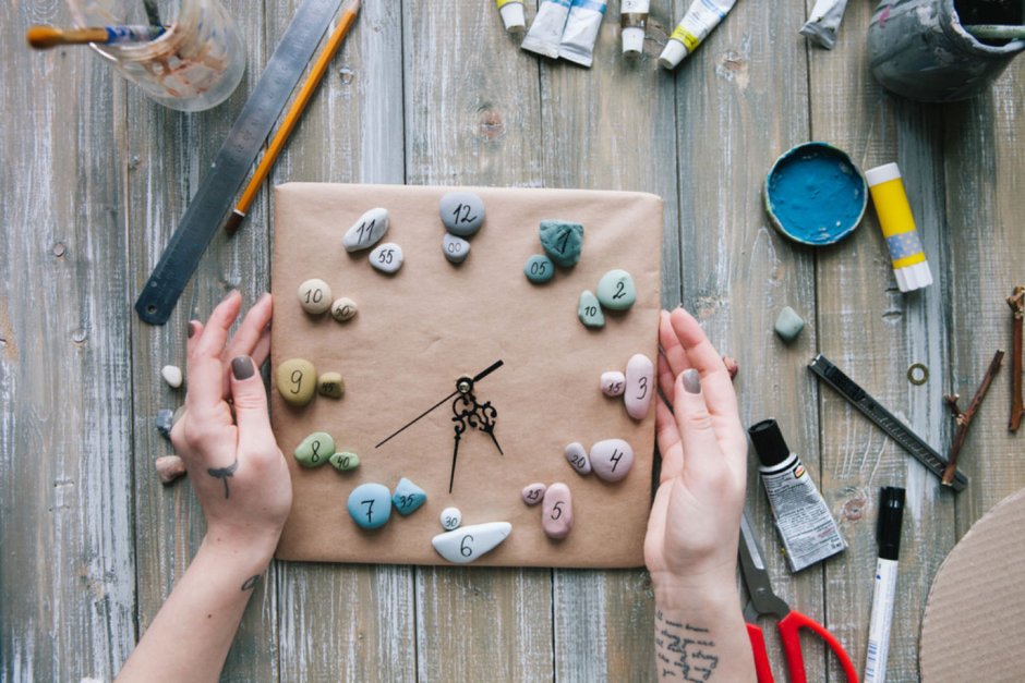 Часы стимпанк настенные