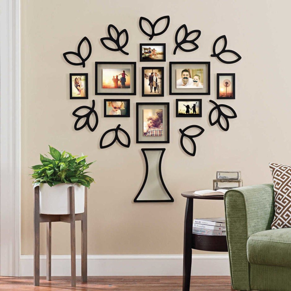 Декор на стену дерево в рамке